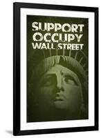 Support Occupy Wall Street-null-Framed Art Print