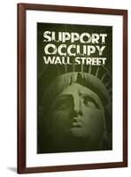 Support Occupy Wall Street-null-Framed Art Print