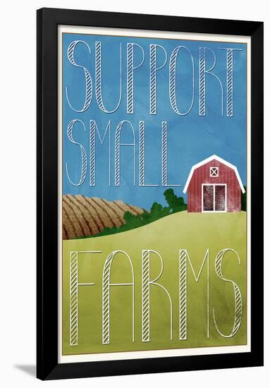 Support Small Farms-null-Framed Poster