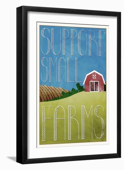 Support Small Farms-null-Framed Art Print