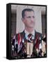 Supporters at a Rally in Downtown Damascus Endorsing President Bashar Al-Assad-Julian Love-Framed Stretched Canvas