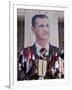 Supporters at a Rally in Downtown Damascus Endorsing President Bashar Al-Assad-Julian Love-Framed Photographic Print