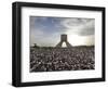 Supporters of Candidate Mir Hossein Mousavi Protest the Election Result at a Mass Rally in Tehran, -null-Framed Photographic Print