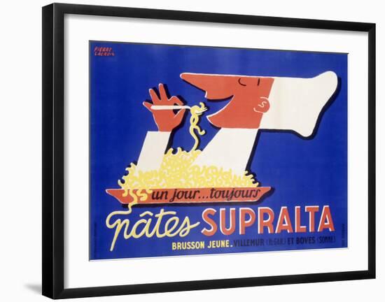 Supralta Spaghetti Pasta Chef Poster-Unknown Unknown-Framed Giclee Print