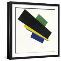 Suprematism, 18Th Construction. Peinture De Kasimir Severinovich Malevitch (Malevich, Malevic) (187-Kazimir Severinovich Malevich-Framed Giclee Print