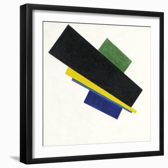 Suprematism, 18Th Construction. Peinture De Kasimir Severinovich Malevitch (Malevich, Malevic) (187-Kazimir Severinovich Malevich-Framed Giclee Print