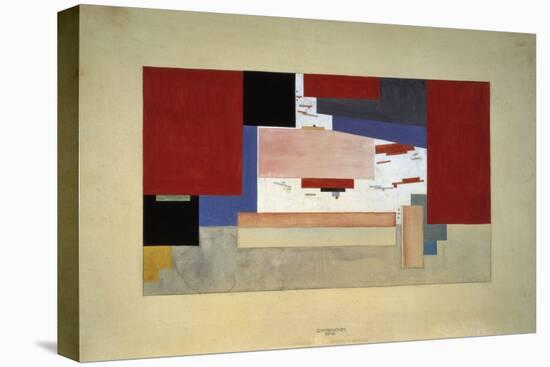 Suprematism (Sketch for a Curtain), 1919-El Lissitzky-Stretched Canvas