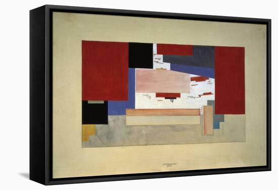 Suprematism (Sketch for a Curtain), 1919-El Lissitzky-Framed Stretched Canvas