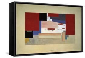 Suprematism (Sketch for a Curtain), 1919-El Lissitzky-Framed Stretched Canvas