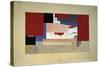 Suprematism (Sketch for a Curtain), 1919-El Lissitzky-Stretched Canvas