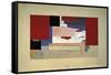 Suprematism (Sketch for a Curtain), 1919-El Lissitzky-Framed Stretched Canvas