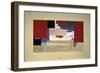 Suprematism (Sketch for a Curtain), 1919-El Lissitzky-Framed Premium Giclee Print