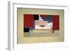 Suprematism (Sketch for a Curtain), 1919-El Lissitzky-Framed Premium Giclee Print