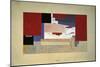 Suprematism (Sketch for a Curtain), 1919-El Lissitzky-Mounted Premium Giclee Print