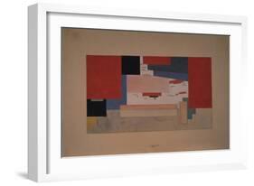 Suprematism, Sketch for a Theatre Curtain-Kasimir Severinovich Malevich-Framed Giclee Print