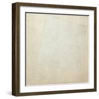 Suprematist Composition: White on White, 1918 (Oil on Canvas)-Kazimir Severinovich Malevich-Framed Giclee Print