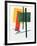 Suprematist Composition (With Yellow, Orange and Green Rectangle) 1915-16 (Oil on Canvas)-Kazimir Severinovich Malevich-Framed Giclee Print