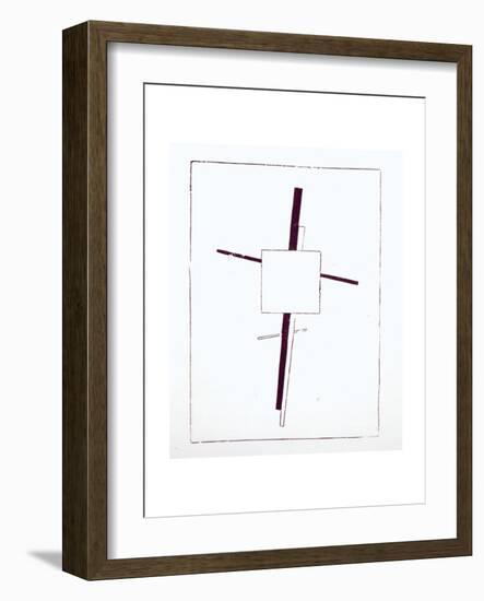 Suprematist Cross, 1920-Kasimir Malevich-Framed Giclee Print