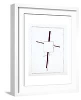 Suprematist Cross, 1920-Kasimir Malevich-Framed Giclee Print