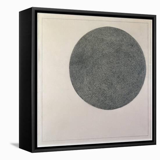 Suprematist Element: Circle (Oil on Canvas, 20Th Century)-Kazimir Severinovich Malevich-Framed Stretched Canvas