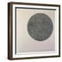 Suprematist Element: Circle (Oil on Canvas, 20Th Century)-Kazimir Severinovich Malevich-Framed Giclee Print