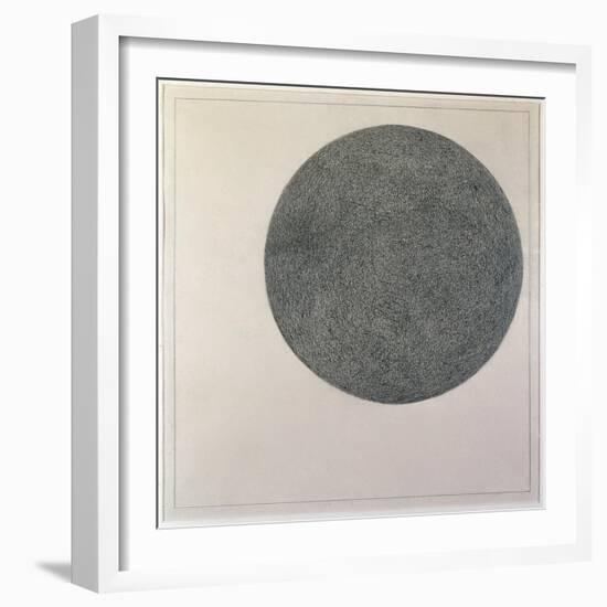 Suprematist Element: Circle (Oil on Canvas, 20Th Century)-Kazimir Severinovich Malevich-Framed Giclee Print