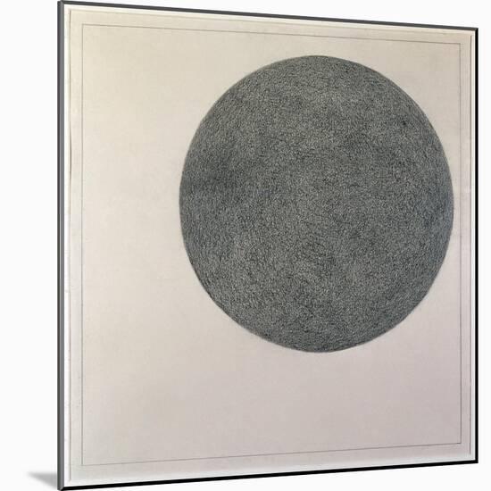 Suprematist Element: Circle (Oil on Canvas, 20Th Century)-Kazimir Severinovich Malevich-Mounted Giclee Print