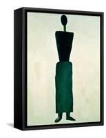 Suprematist Female Figure, 1928-32-Kasimir Malevich-Framed Stretched Canvas