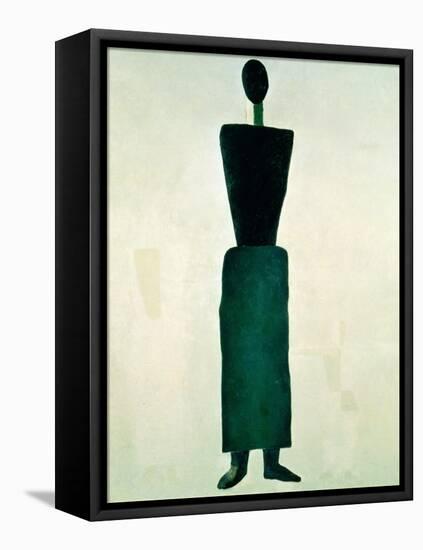 Suprematist Female Figure, 1928-32-Kasimir Malevich-Framed Stretched Canvas