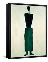 Suprematist Female Figure, 1928-32-Kasimir Malevich-Framed Stretched Canvas