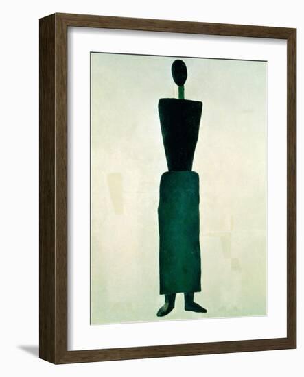 Suprematist Female Figure, 1928-32-Kasimir Malevich-Framed Giclee Print