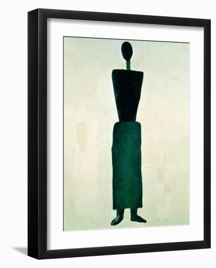 Suprematist Female Figure, 1928-32-Kasimir Malevich-Framed Giclee Print