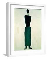 Suprematist Female Figure, 1928-32-Kasimir Malevich-Framed Giclee Print