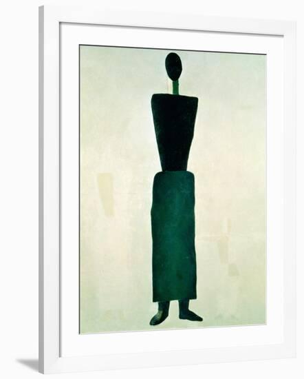 Suprematist Female Figure, 1928-32-Kasimir Malevich-Framed Giclee Print