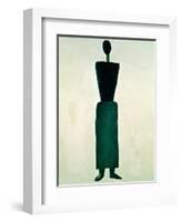 Suprematist Female Figure, 1928-32-Kasimir Malevich-Framed Giclee Print