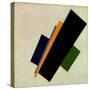 Suprematist Painting, 18Th Construction Painting by Kasimir Malevic (Malevich) Malevich (1878-1935)-Kazimir Severinovich Malevich-Stretched Canvas