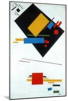 Suprematist Painting (Black Trapezium and Red Square). 1915-Kasimir Malewitsch-Mounted Giclee Print