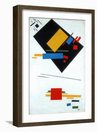 Suprematist Painting (Black Trapezoid and Red Squar), 1915-Kasimir Severinovich Malevich-Framed Giclee Print