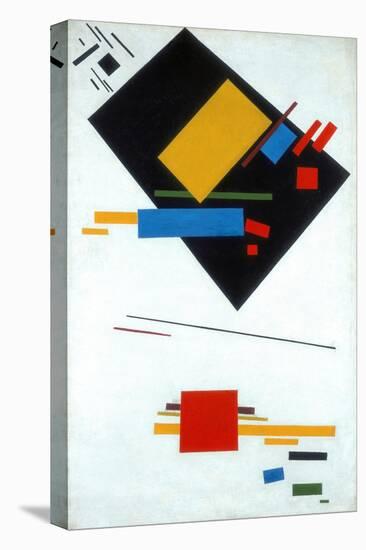 Suprematist Painting (Black Trapezoid and Red Squar), 1915-Kasimir Severinovich Malevich-Stretched Canvas