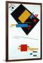 Suprematist Painting (Black Trapezoid and Red Squar), 1915-Kasimir Severinovich Malevich-Framed Giclee Print