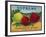 Supreme Apple Label - Washington State-Lantern Press-Framed Art Print