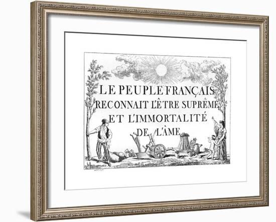 Supreme Being Taught-null-Framed Giclee Print