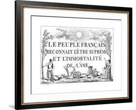 Supreme Being Taught-null-Framed Giclee Print