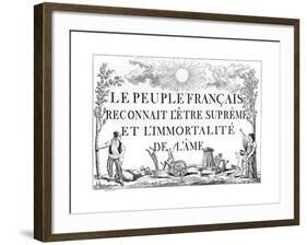 Supreme Being Taught-null-Framed Giclee Print