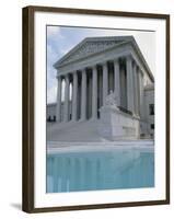 Supreme Court and Pool, Washington DC, USA-Alan Klehr-Framed Photographic Print