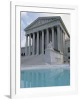 Supreme Court and Pool, Washington DC, USA-Alan Klehr-Framed Photographic Print