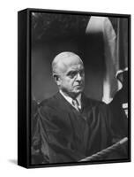 Supreme Court Justice Felix Frankfurter Attending Commencement Ceremony at William and Mary College-null-Framed Stretched Canvas
