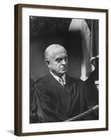 Supreme Court Justice Felix Frankfurter Attending Commencement Ceremony at William and Mary College-null-Framed Photographic Print