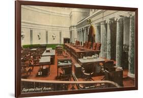 Supreme Court Room, Washington D.C.-null-Framed Art Print