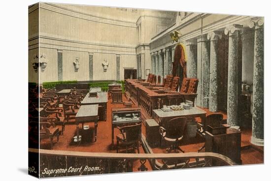 Supreme Court Room, Washington D.C.-null-Stretched Canvas
